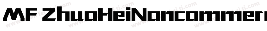 MF ZhuoHeiNoncommerc字体转换